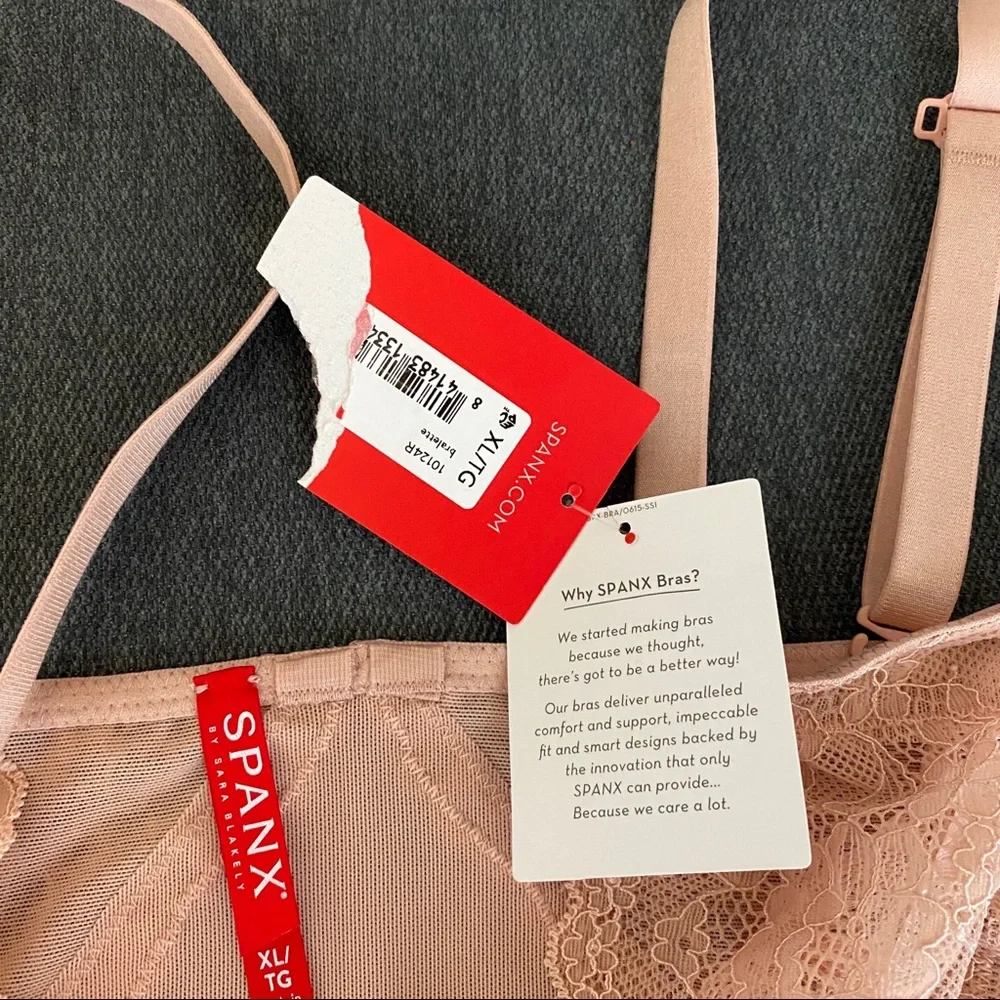 SPANX Blush Lace Wireless Bralette